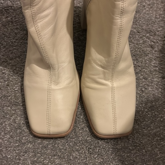 Free People Cream Ankle Boots - Picture 6 of 14